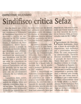 Um dia depois que a Co - SINDIFISCO