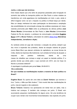 Junho, o m&ecirc;s que n&atilde;o terminou Dois meses depois que