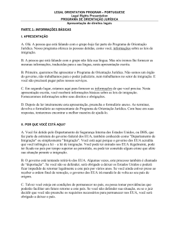 A. Ol&aacute;. A pessoa que est&aacute; falando com o grupo hoje faz parte do