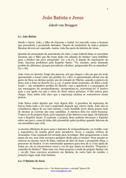 Jo&atilde;o Batista e Jesus