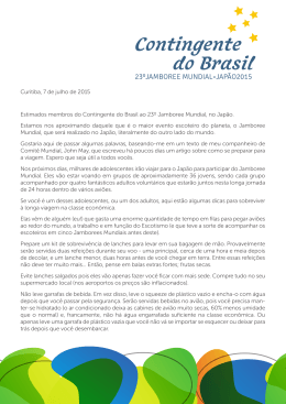 Carta ao contigente brasileiro