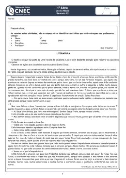 Atividade de Literatura - 1&ordf; EM