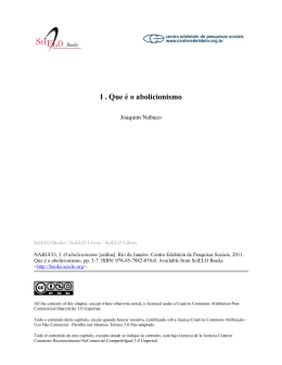 I . Que &eacute; o abolicionismo