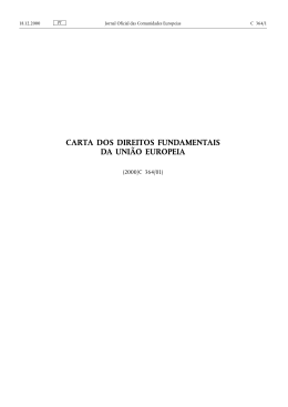 Carta dos Direitos Fundamentais da Uni&atilde;o Europeia