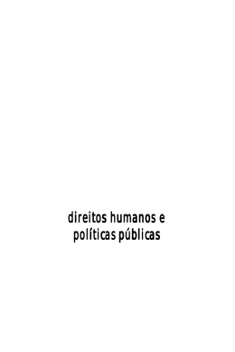direitos humanos e políticas públicas