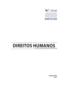 DIREITOS HUMANOS - Acadêmico de Direito da FGV