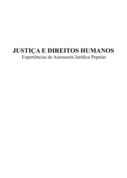 Publicação Justiça e Direitos Humanos