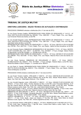 Di&aacute;rio da Justi&ccedil;a Militar Eletr&ocirc;nico