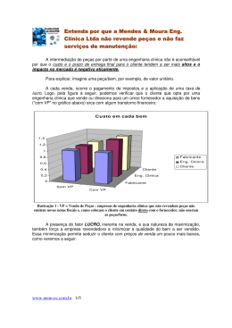 Entenda por que a Mendes & Moura Eng. Cl&iacute;nica Ltda n&atilde;o revende