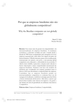 Por que as empresas brasileiras não são globalmente