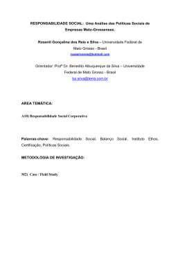 RESPONSABILIDADE SOCIAL - Ordem dos Contabilistas Certificados