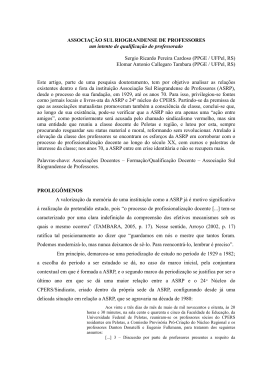 associação sul riograndense de professores