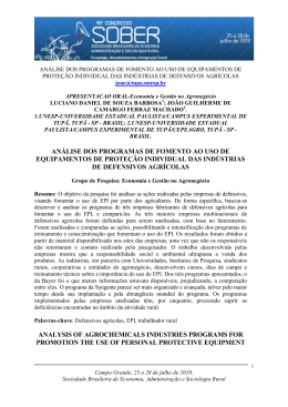 AN&Aacute;LISE DOS PROGRAMAS DE FOMENTO AO USO DE