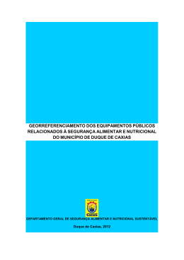 georreferenciamento dos equipamentos p&uacute;blicos relacionados &agrave;