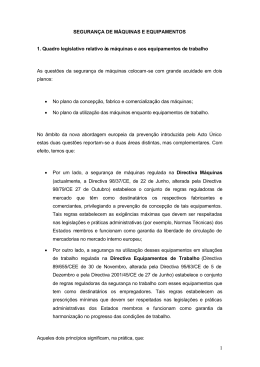 Seguran&ccedil;a de M&aacute;quinas e Equipamentos