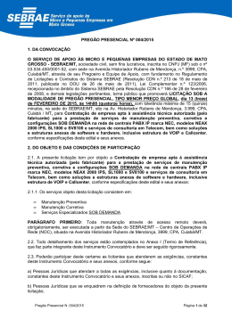 edital - Sebrae
