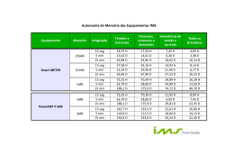 Autonomia de Mem&oacute;ria dos Equipamentos IMS