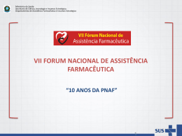 PGASS e CNES - Minist&eacute;rio da Sa&uacute;de
