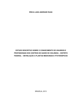 &eacute;rica luiza andrade ruas estudo descritivo sobre o conhecimento de