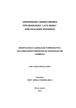 Exemplo de Monografia - AVM Faculdade Integrada