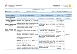 Planifica&ccedil;&atilde;o Anual - agrupamento de escolas de fronteira