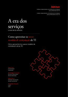 A era dos servi&ccedil;os