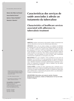 Características dos serviços de saúde associadas à