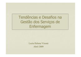 &ecirc; Tend&ecirc;ncias e Desafios na Gest&atilde;o dos Servi&ccedil;os de - coren-sp