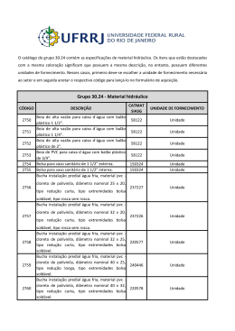 Grupo 30.24 - Material hidr&aacute;ulico