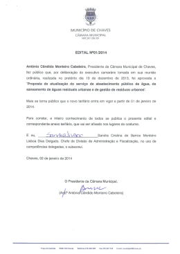 MUNICÍPIO DE CHAVES