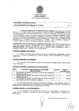 Justiça Federal – Seção Judiciária do Rio de Janeiro