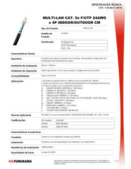 Cabo de rede 5e 24AWG - CESP-SP