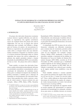 extrac&ccedil;&atilde;o de informa&ccedil;&atilde;o a partir dos pr&eacute;mios das op&ccedil;&otilde;es: o caso da