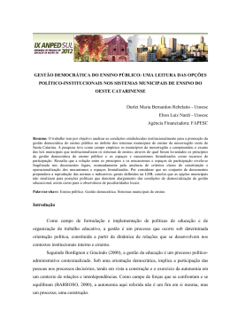 gest&atilde;o democr&aacute;tica do ensino p&uacute;blico