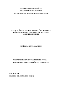 aplica&ccedil;&atilde;o da teoria das op&ccedil;&otilde;es reais na an&aacute;lise de investimentos