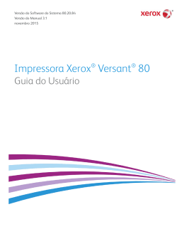 Impressora Xerox ® Versant® 80