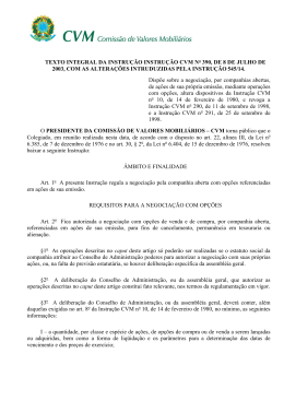 Instrucao CVM 390/2003 (texto consolidado)