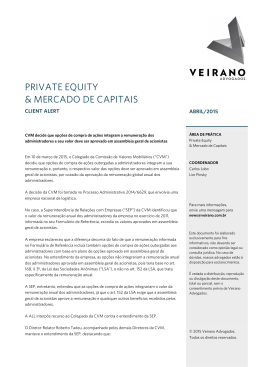 PRIVATE EQUITY & MERCADO DE CAPITAIS