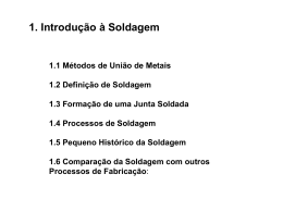 1. Introdu&ccedil;&atilde;o &agrave; Soldagem