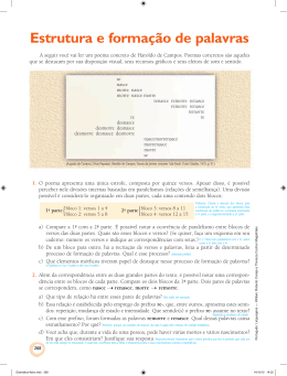 Estrutura e forma&ccedil;&atilde;o de palavras
