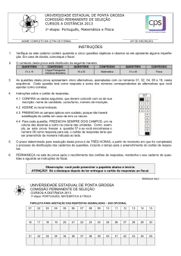 Portugu&ecirc;s, Matem&aacute;tica e F&iacute;sica - CPS