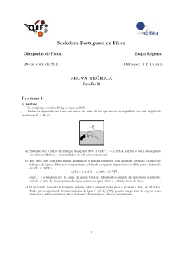 1 h 15 min PROVA TE´ORICA - Sociedade Portuguesa de Física