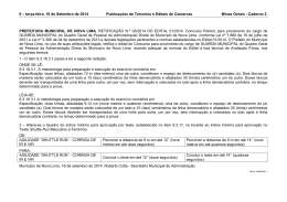 Retifica&ccedil;&atilde;o n&ordm; 03/2014 do Edital 01/2014