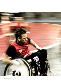 Campeonato de rúgbi em cadeira de rodas: fotografia aproximou