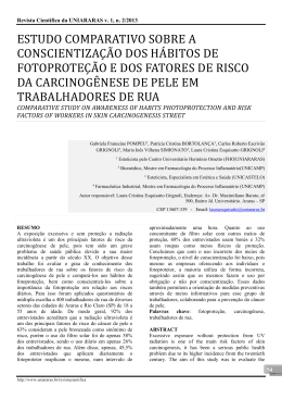 estudo comparativo sobre a conscientiza&ccedil;&atilde;o dos