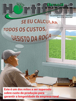 Este &eacute; um dos mitos a ser superado sobre custo de - Cepea