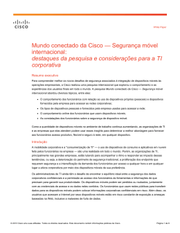 Mundo conectado da Cisco — Segurança móvel internacional