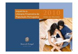 Sess&atilde;o de Apresentac&atilde;o do Inqu&eacute;rito &agrave; Literacia Financeira