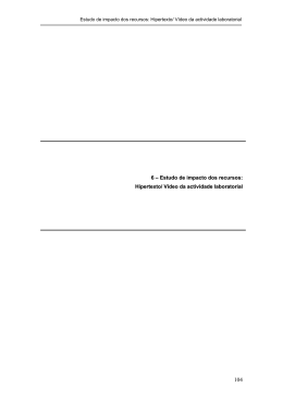 Hipertexto/ V&iacute;deo da actividade laboratorial
