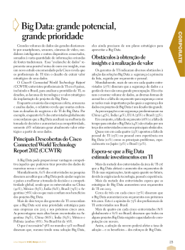 Big Data: grande potencial, grande prioridade